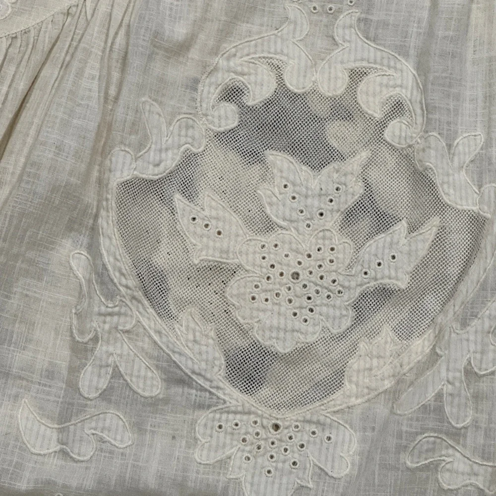 Free People Serenity V-Neck Eyelet Mini Dress - Picture 9 of 9